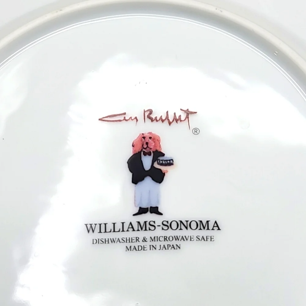Williams-Sonoma Set of 2, Guy Buffet Waiter & Dog & Waiter with Cocktail